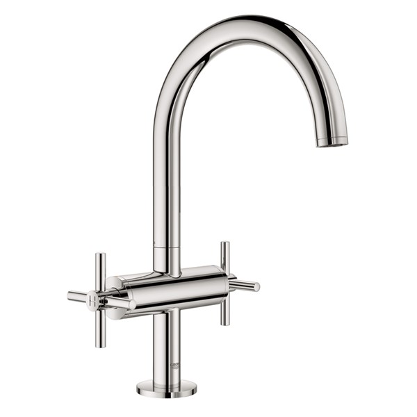 【JP259600】 GROHE[グローエ] 洗面用水栓アトリオ 2ハンドル洗面混合栓(引棒なし) [メーカー直送][代引不可] 洗面水栓 洗面所 混合水栓【純正品】