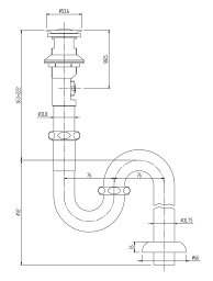 【LF-WN7SFM】 INAX・LIXIL 洗面器・手洗器用セット金具 ポップアップ式排水金具 （ワイヤータイプ・呼び径32mm） 床排水Sトラップ イナックス・リクシル【純正品】