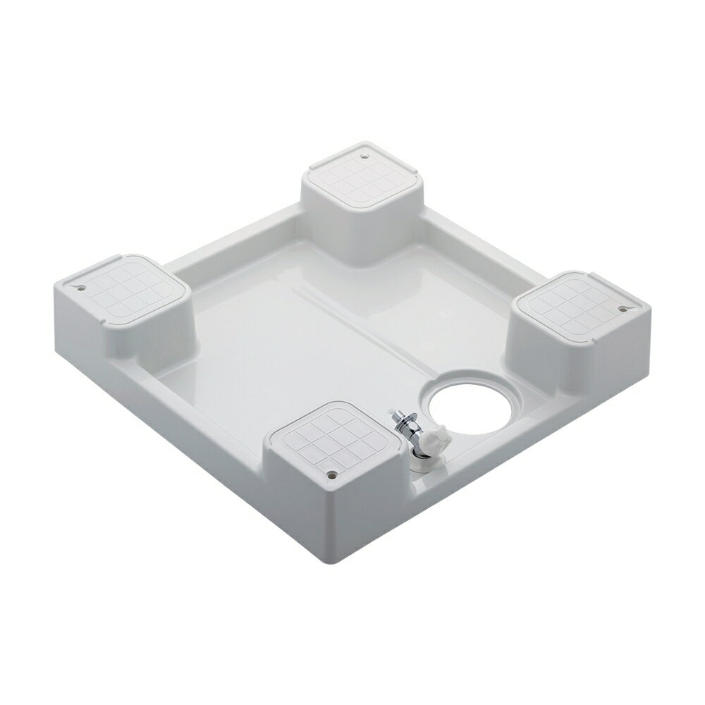 【426-501K-W】 カクダイ 洗濯機用防水パン（水栓つき）