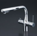 【KM6131STEC】KVK 浄水器付シングルレバー式シャワー付混合栓(センサー付)【純正品】
