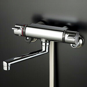 【KF800TPHFS】 KVK サーモスタット式シャワー 撥水 メッキウルトラファインバブルワンストップシャワーヘッド付 浴室用水栓 壁付サーモスタット 【純正品】