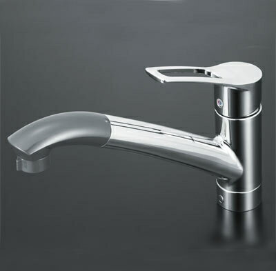 KVK 流し台用シングルレバー式シャワー付混合栓 【KM5031J】KM5031J series 上施工タイプ／シャワー引出しタイプ／シングルレバー【KM5031J】[新品]【純正品】(3)