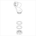KVK 【ZK12F/000】 KF12F2-1等用シャワーハンガーセット KVK補修部品>KVKキッチン・洗面シャワー部品 【純正品】