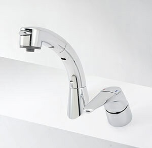 KVK 洗面化粧室 【KM8019T】 シングルレバー式洗髪シャワー 傾斜タイプ [新品]【純正品】