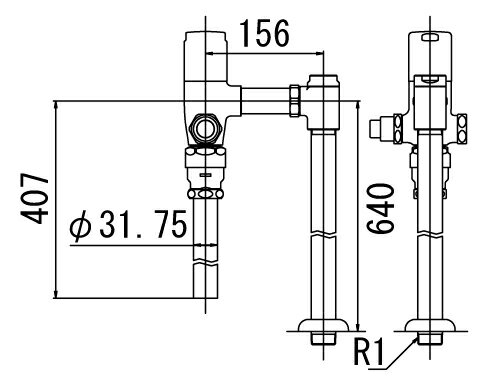 LIXIL リクシル 【CF-T6114PA-C】 シリーズ名： シリーズ外 品名： 一般用フラッシュバルブ（節水形）（中水用）【純正品】