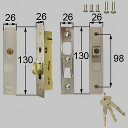 ataw910 LIXIL リクシル・トステム 店舗引戸内外錠セット 玄関引戸部品 【純正品】