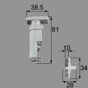 netda00006 LIXIL リクシル トステム 浴室中折れドア上部ヒンジ可動側セット 浴室ドア部品 DCZZ306×1 DCZZ301×1 【純正品】