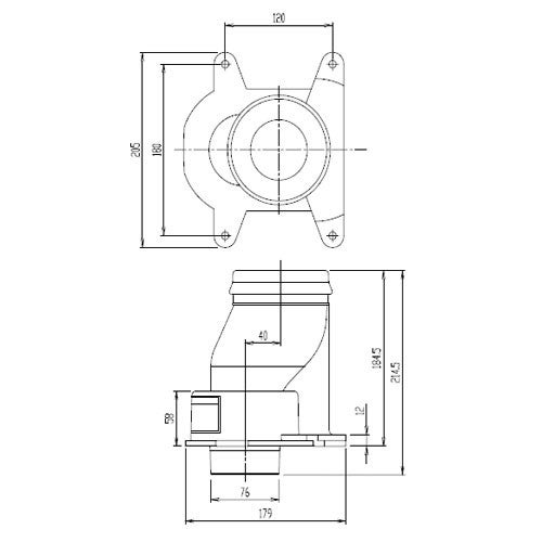 LIXIL・INAX 【CF-CL10SG】 排水ソケット(プレアスLS、排水芯200mm用) トイレ部品 【純正品】