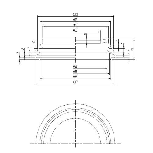 LIXIL・INAX 【CF-11GA】 便器接続管パッキン(Pトラップ用) トイレ部品 [CF-11GA]【純正品】