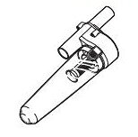 マキタ　　サイクロンアタッチメント（スノーホワイト）　充電式クリーナー用