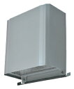 メルコエアテック 【AT-100HNSKB】外壁用(ステンレス製/鋼板製) 防音形スクエアフード(不燃・耐湿タイプ・ワイド水切タイプ) 網 適用パイプ100mm【純正品】(2)