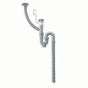 【M6FH】 ミヤコ ジャバラ付Sトラップ(ホーロー用) 洗面・手洗器配管部材