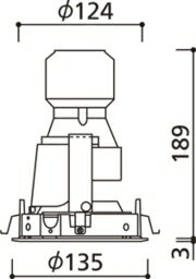 オーデリック ダウンライト 【XD402367】【XD 402 367】【純正品】 施主支給 [3]