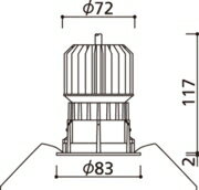 オーデリック ダウンライト 【XD703104H】【XD 703 104H】【純正品】 施主支給 [2]