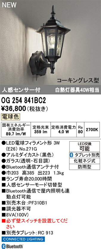 エクステリアライト オーデリック OG254841BC2