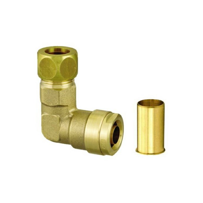 オンダ製作所 ONDA 【WL42C-2216-S】 銅管変換エルボ 銅管3/4×樹脂管16A（PB） ダブルロックジョイント..