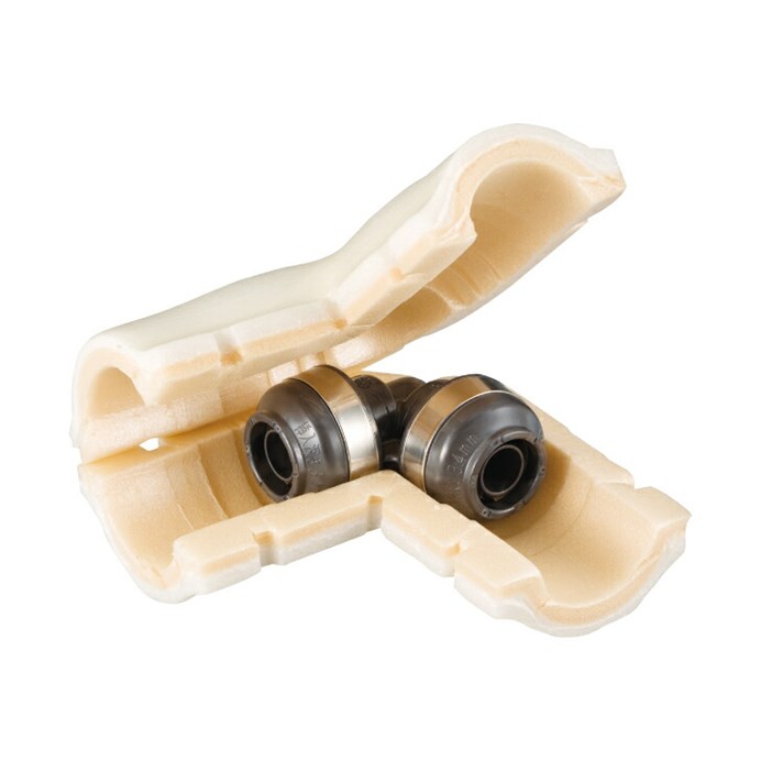 オンダ製作所 ONDA 【WPLS3A-20-S】 エルボソケット・保温材セット 20A(PEX) ダブルロックジョイント 架橋ポリエチレン管 接続