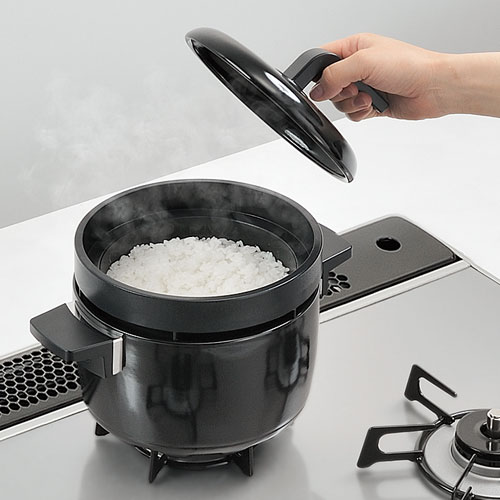 【51-7943】3合炊き炊飯釜（炊飯鍋）「つつみ炊きKAMADO」《リンナイ自動炊飯対応》リンナイ純正オプシ..