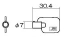 【ゆうパケット】リンナイ Rinnai 066-835-000 キー リンナイ ガスファンヒーター 部品 純正ガスファンヒーター部品 【純正品】