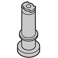 【2802900014】 シャープ SHARP 回転軸A（グレー） 空気清浄機 別売オプション品 【純正品】