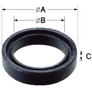 【ゆうパケット】 INAX LIXIL・リクシル 水栓 部品 1/2”自在水栓用パイプ部Uパッキン【50-08-1P】 【50..