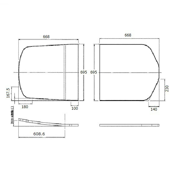 【EKKS4JKAA22W】TOTO トイレ・キッチン・浴室・洗面所 風呂ふた 1400FC用2枚蓋セット 部品 1400FC用2枚蓋セット TOTO トイレ・...