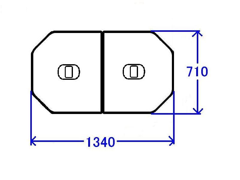 TOTO 軽量把手付組み合わせ式ふろふた(外寸：1340&#215;710mm)【PCF1420R #NW1】【pcf1420r nw1】[新品..