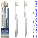 サムライ歯ブラシ 【ふつう ホワイト2本セット】 極細毛 が歯間や隙間にしっかり届く オシャレ で使いやすい 新感覚の爽快な磨きあがり 大人にも子供にも おすす...