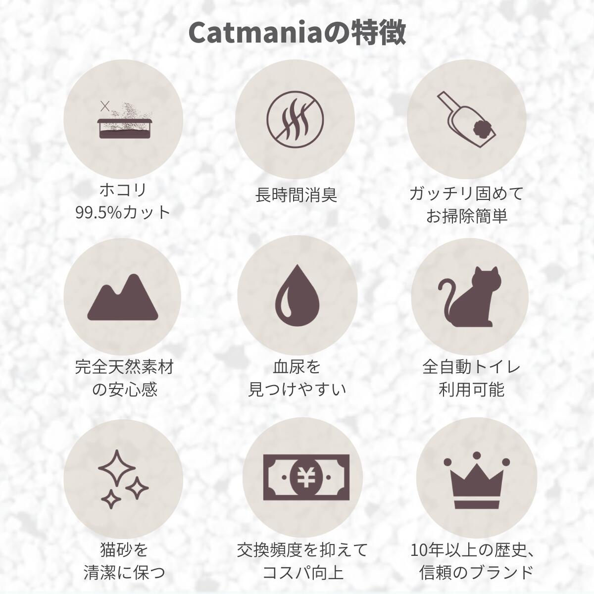 猫砂 Catmania 鉱物系 鉱物 猫 トイレ 砂 ベントナイト 固まる 自動トイレ 消臭 健康管理 埃が少ない 小粒 ターキッシュホワイトの猫砂 キャットマニア 5L 4.25kg ×4個セット カーボン粒子入り