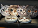 猫顔ラウンドクッション デザイン全6種 送料無料
