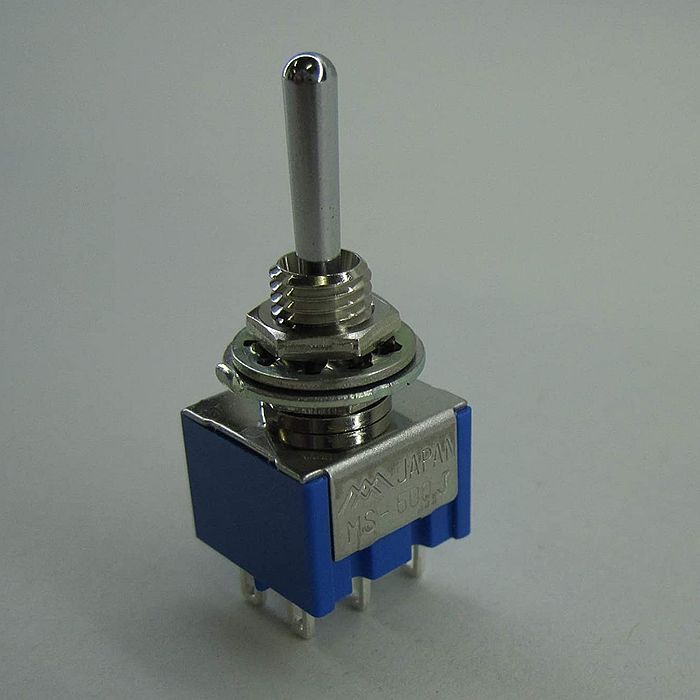 ミヤマ電器 トグルスイッチ 双極 (ON)-OFF-(ON) MS-500J-B（CTG-904）