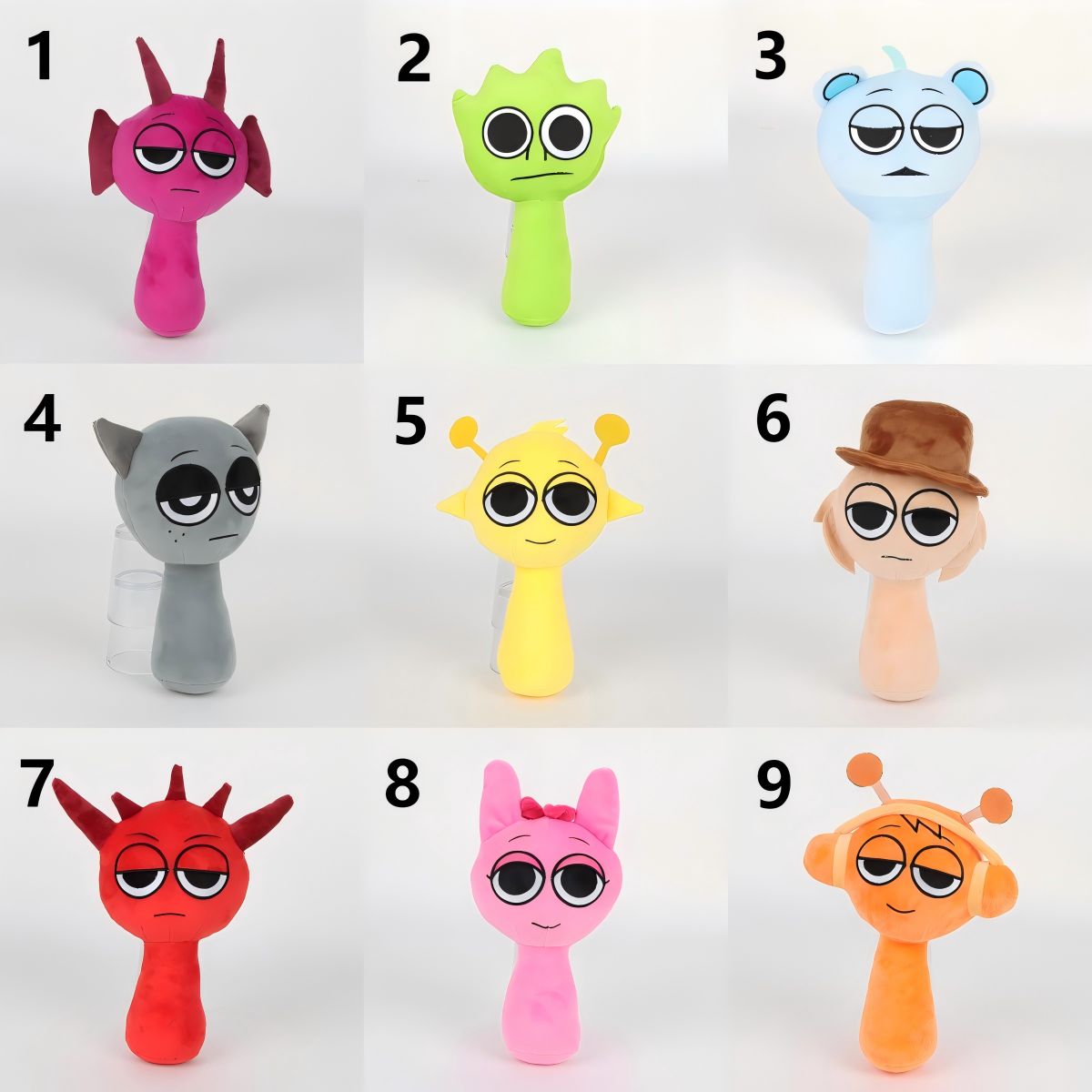 Sprunki Plush ぬいぐるみ キャラクター グッズ incredibox ぬいぐるみ 大人気キャラクター 子供たちに大人気！ クリスマスギフト 子供のサムネイル