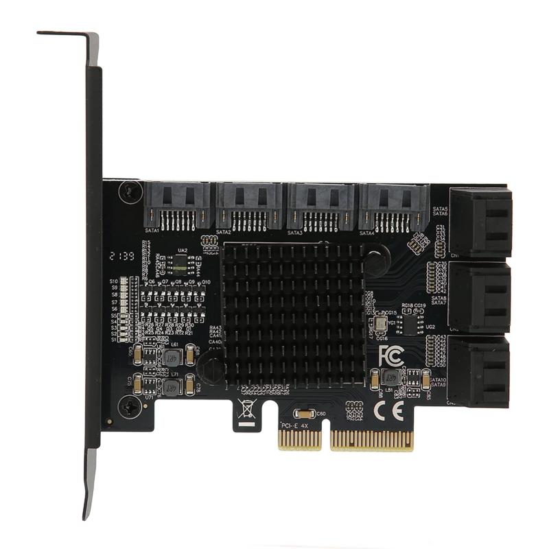 PCI-E 4X to SATA 3.0 10|[ggJ[h SATAgJ[h ݃{[h gA SATAg{[h 6Gbps PCI-E 4X to SATA