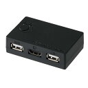 ラトックシステム HDMIパソコン切替器(2台用) RS-230UHA 黒