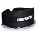 Beingfit ディッピングベルト,チンニング,ディップスベルト,チェーン付き ウエイト ベルト,トレーニングベルト,ディップス スクワット 荷重ベルト メン...