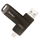 MMOMENT 256GB USB 2in1 OTGΉ Type-A &amp; Type-C 360x] yǍő150MB/sz