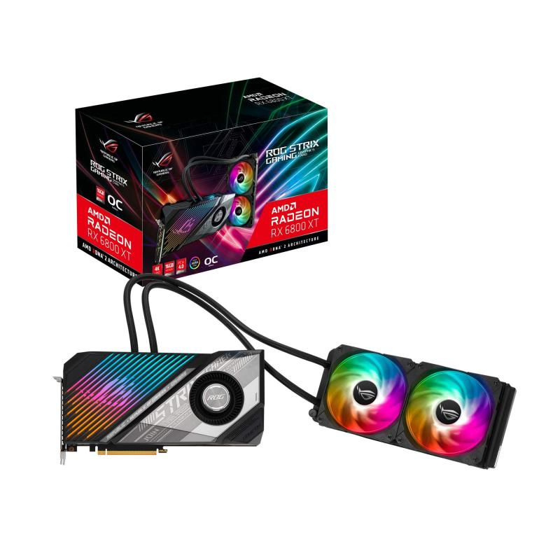 ASUSTek AMD Radeon RX 6800 XT  Xg[grCf 16G ROG-STRIX-LC-RX6800XT-O16G-GAMING