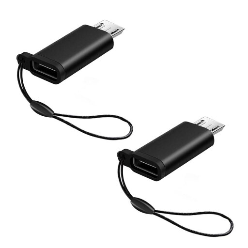 Type-C to Micro USB 変換アダプター 2個セット Type C メス to Micro USB オス 変換アダプタ データ転送 充電対応 Xperia、Galaxy、Nexus、HUAWEI等Micro USB設備対応 (ブラック) Type-C to Micro USB 変換アダプター 2個セット Type C メス to Micro USB オス 変換アダプタ データ転送 充電対応 Xperia、Galaxy、Nexus、HUAWEI等Micro USB設備対応 (ブラック)