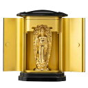 仏像 阿弥陀如来(純金メッキ) PC厨子入り 仏師:渡辺景秋 原型_(戌・亥年生まれ)干支 十二支 守護本尊 高岡銅器 (あみだにょらいpcZ