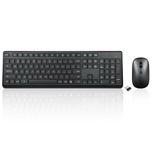 Perixx PERIDUO-716 ワイヤレス キーボードマウスセット ブラック フルサイズ Perixx PERIDUO-716 ワイヤレス キーボードマウスセット ブラック フルサイズ