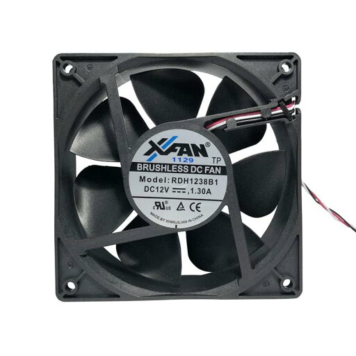 冷却ファン XINRUILIAN X-FAN 120mm ケースファン 2ボールベアリング 52.0dBA 12V/1.3A リブなし RoHS対応 RDH1238B 38G 冷却ファン XINRUILIAN X-FAN 120mm ケースファン 2ボールベアリング 52.0dBA 12V/1.3A リブなし RoHS対応 RDH1238B 38G