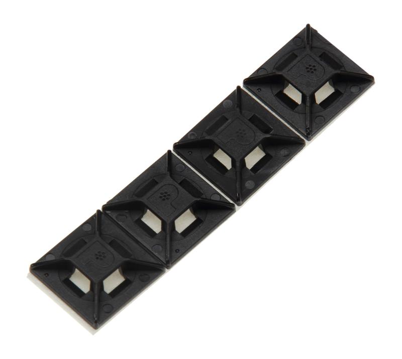 パンドウイット マウントベース 結束バンド固定具 粘着テープ付き ナイロン66 耐熱 屋外用 黒 各サイズ