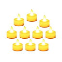 10個入り キャンドルライト 塑料 電池式 ろうそく LED 蝋燭 クリスマス/パーティー/結婚式/誕生日用