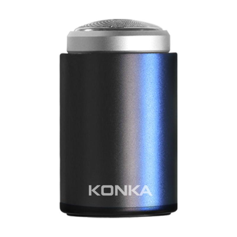 KONKA mini小型電動シェーバー 電気シェーバー 30日間の長いバッテリー寿命 Type-C充電式 IPX7防水 水洗い可 乾湿両用 お風呂剃り ミニシェーバー 軽量 電気シェーバー ひげそり3枚刃 回転式 深剃