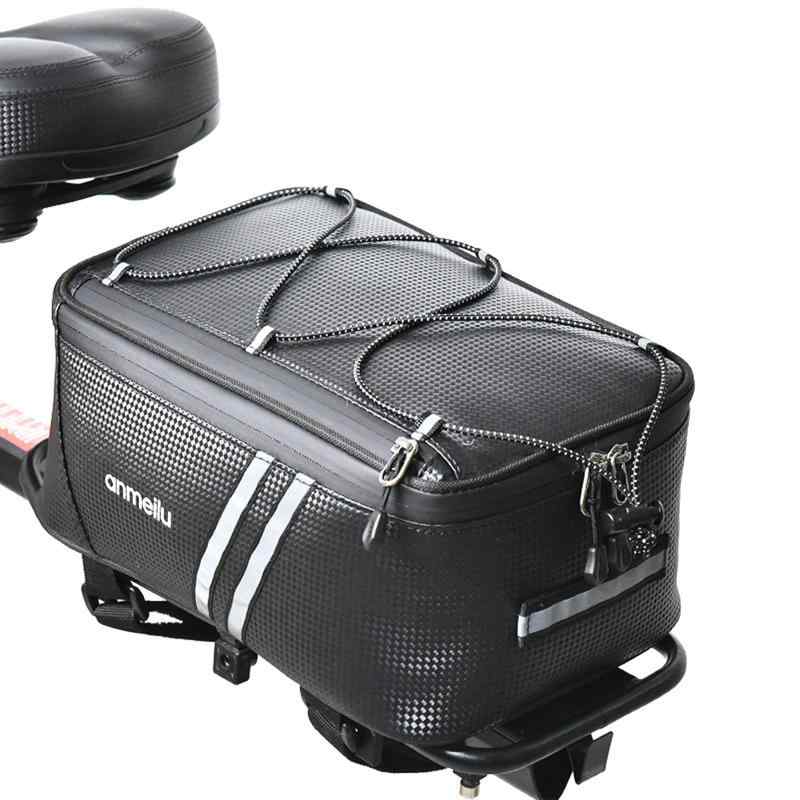 OIENNI 自転車サイドバッグ リアバッグ パニアバッグ 自転車バッグ サイドバック バイクトランクバッグ 自転車用荷物バッグ 大容量 耐水PU素材 反射テープ レインカバー付き