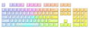 Glorious POLYCHROMA RGB KEYCAPS 半透明 RGB透過型 Cherryプロファイル US ANSI 英語配列 115 キーキャップ GLO-KC-POLY-RGB KB760