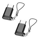 Micro USB to Type-C 変換アダプター 2個セット Micro USB(メス)to Type C(オス)変換アダプタ 小型 軽量 データ転送 充電対応 Xperia、Galaxy、Nexus、HUAWEI などType-C 設備対応