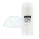 シモジマ 【ケース販売】HEIKO 透明カップ A-PET ドーム蓋 口径92mm用 穴無 透明 004526011 1ケース(50個入×20袋 合計1000個)