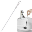 パイプドレッジ ツール パイプブラシ 1本セット 排水管クリーナー ヘアキャッチャー 排水溝詰まり除去 髪の毛 汚れ など掃除 下水管 柔ら 自由に曲げられる クリーニングブラシ 多機能 浴(3)