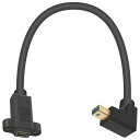 Poyiccot Mini Displayport 延長ケーブル 30cm ネジ穴付き (上下左右直)